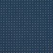 Cotton sashiko fabric with wash-out dot grid for hitomezashi, indigo blue