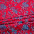 Japanese brocade, blue-red