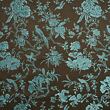 Japanese brocade, light blue and brown