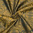 Blue damask fabric for medieval clothing from 100% silk © Sartor Bohemia