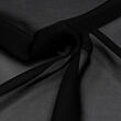 Black georgette silk fabric