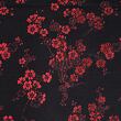 Brocade large Sakura, black and red