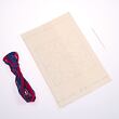 Sashiko starter kit 10x10 cm, hemp leaf and linked ten crosses