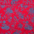 Japanese brocade, blue-red
