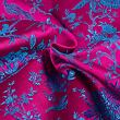 Japanese brocade, fuchsia and blue
