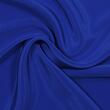 Silk crêpe de Chine, royal blue
