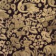 Burgundy and gold brocade fabric for medieval clothing from 100% silk © Sartor Bohemia