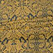 Blue damask fabric for medieval clothing from 100% silk © Sartor Bohemia