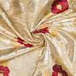 Traditional brocade costume fabric for Czech kroj from mulberry silk © Sartor Bohemia