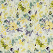 Lightweight poplin dress fabric, rayon blend, yellow floral print